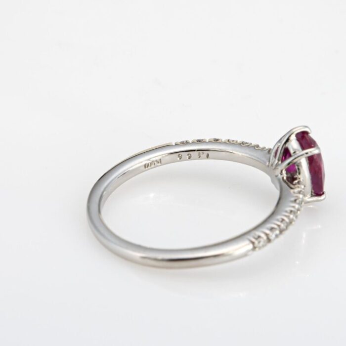 116ct ruby diamond ring platinum 6 estate fine jewelry gemstone engagement 0890