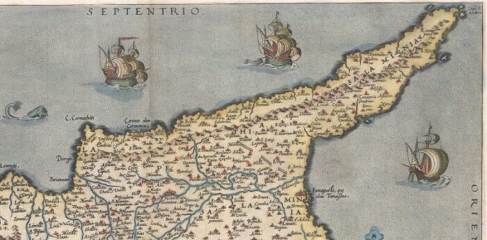 16th century dutch map of cyprus 1598 4