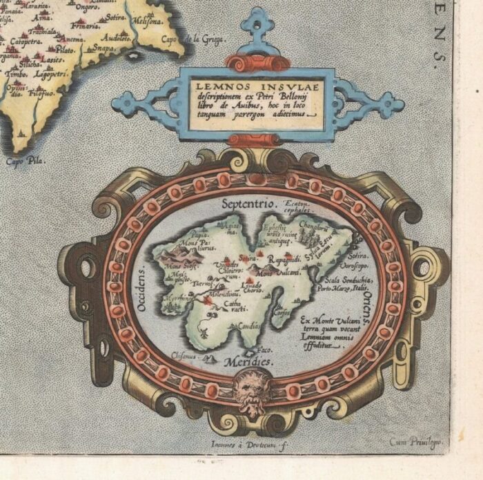 16th century dutch map of cyprus 1598 7