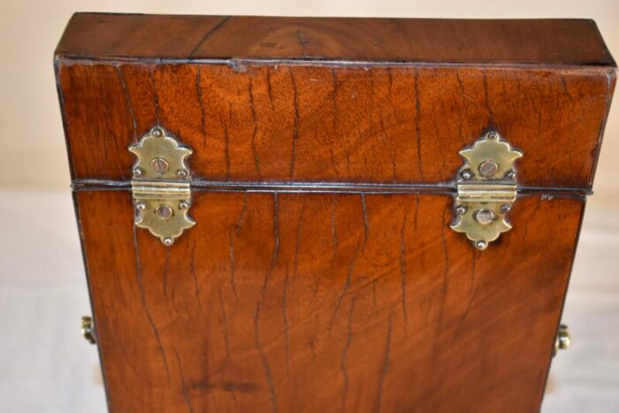 18th century english mahogany knife box 6505