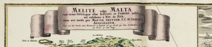 18th century map celebrating the knights of malta 3