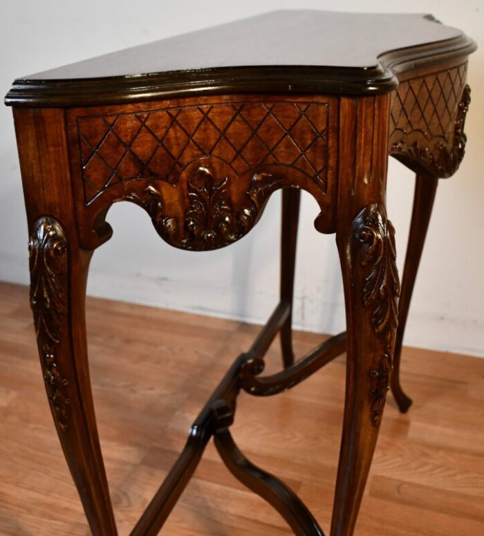 1930s john wanamaker ny french carved walnut console table 3176