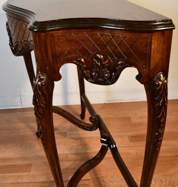 1930s john wanamaker ny french carved walnut console table 5994