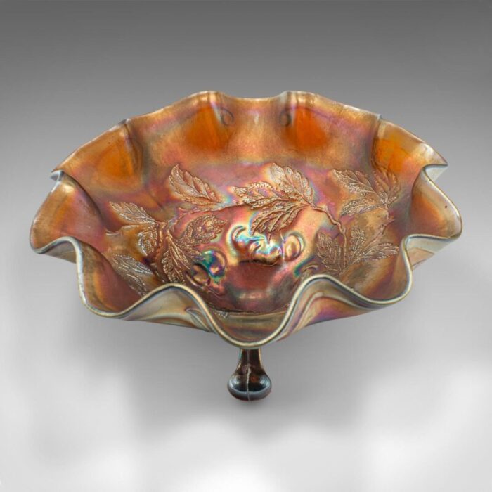 1930s vintage flared carnival dish 0744