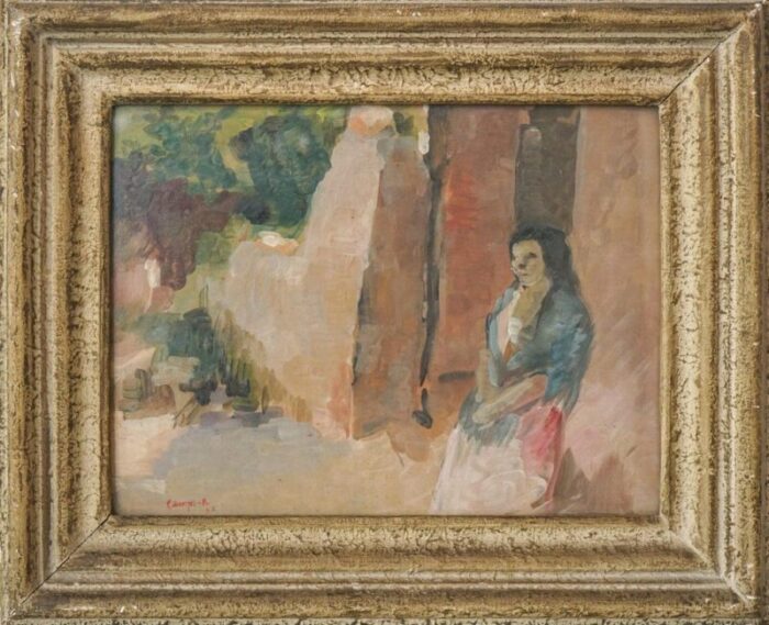 1931 oil on paper framed 1440