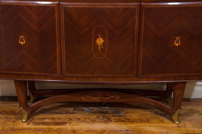 1940 rosewood parquetry bar cabinet attr paolo buffa 9103