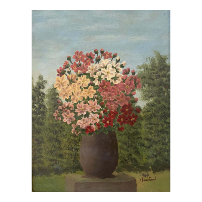 1949 floral still life painting 2868