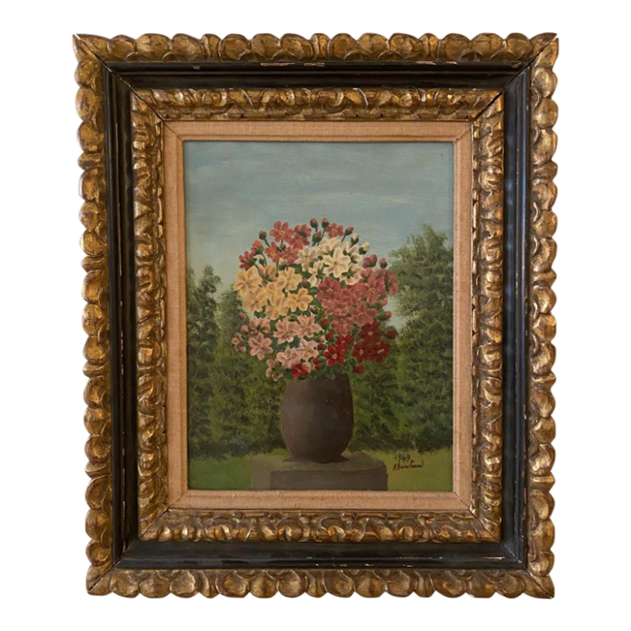 1949 floral still life painting 5222