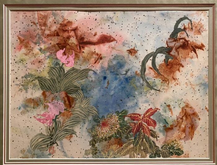 1970 flowers painting 2969