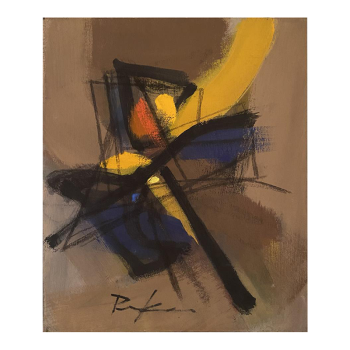 1979 abstract composition painting 5848