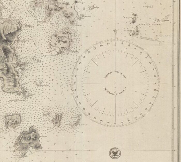 19th century american sea chart of hong kong 10