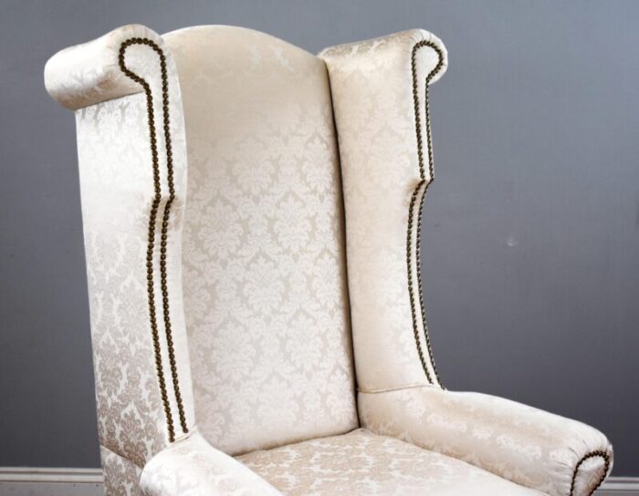 19th century carolean style wing back armchair 3315