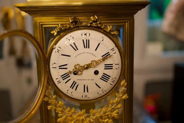 19th century louis xvi style regulator gilt bronze clock by ferdinand berthoud 5020