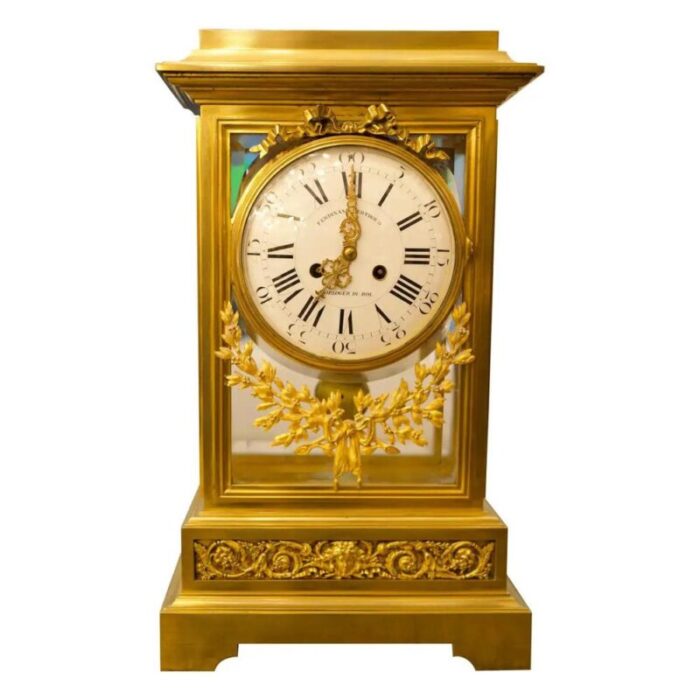 19th century louis xvi style regulator gilt bronze clock by ferdinand berthoud 9641