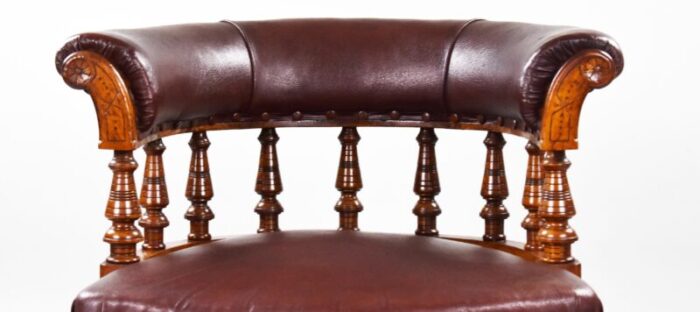 19th century victorian english oak armchair 4795