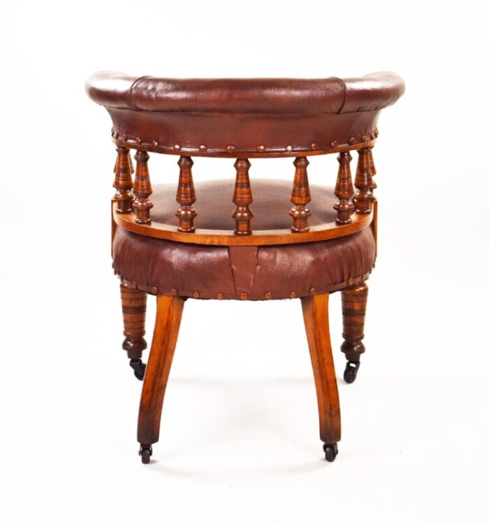 19th century victorian english oak armchair 4994