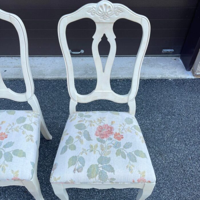 2000s ethan allen country french birch dining chairs a pair b 26 6202 brittany 2394