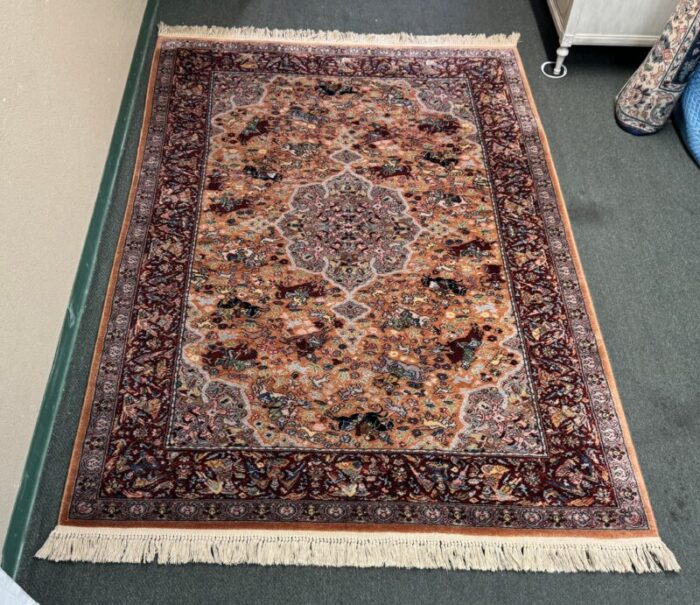 5ft9in 9ft karastan 723 hunt wool area rug 4956