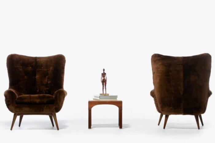 Pair of Scandinavian Modern Wingback Chairs master