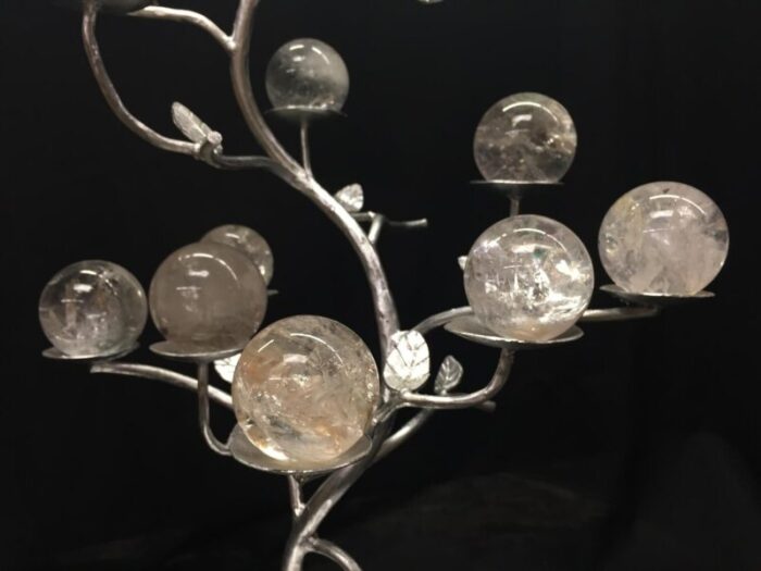 Rock Crystal Balls on silver leafed tree 2 master