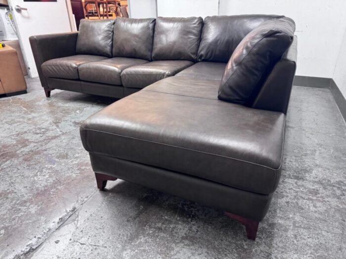 american leather two piece sectional 9755