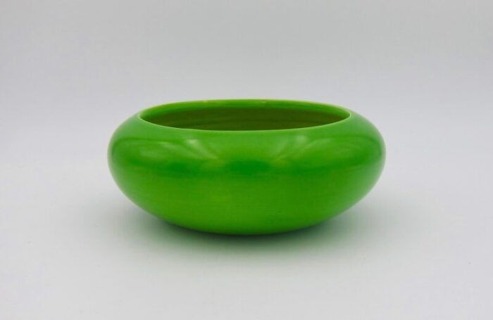 an english art deco green bowl from bretby art pottery 2388