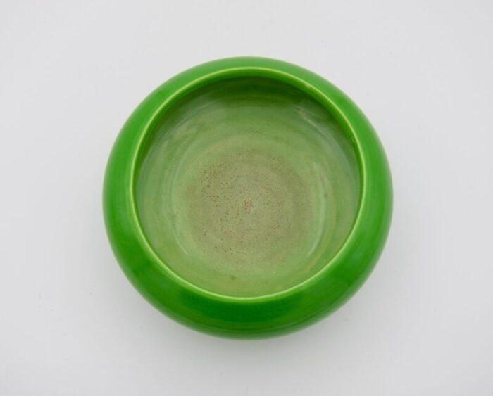 an english art deco green bowl from bretby art pottery 3326