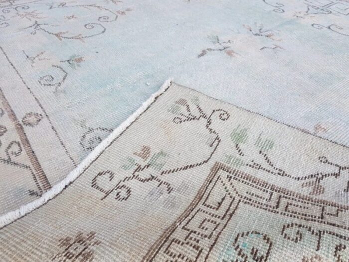 anatolian pastel green oushak rug 1960 9