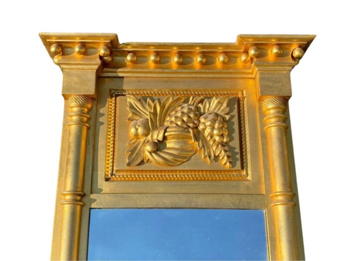 antique federal style triple gilded mirror foster brothers boston circa 1920 2084