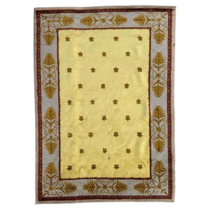 antique french savonnerie rug 1920s 1