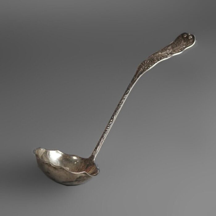 antique large gorham sterling silver ladle circa 1890 0552