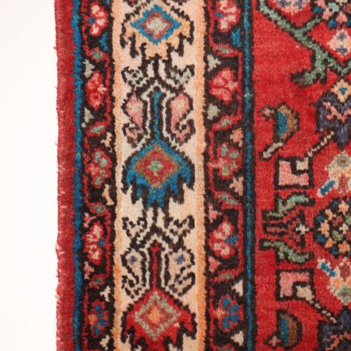 antique malayer rug in cotton and wool 5