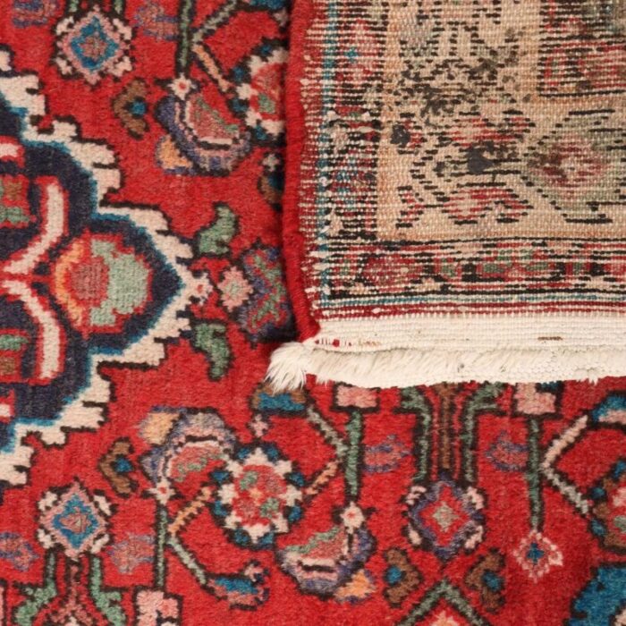 antique malayer rug in cotton and wool 8