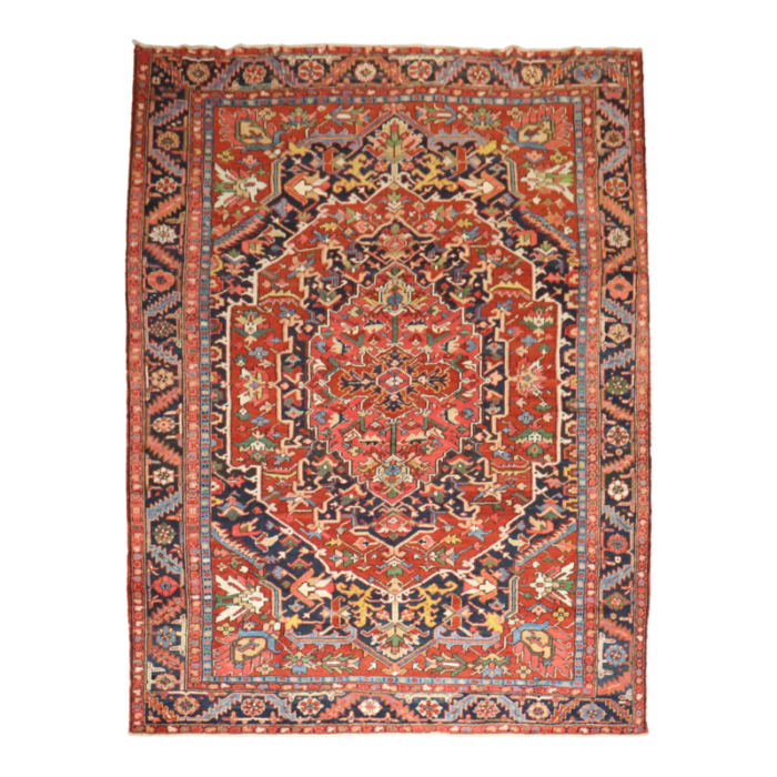 antique persian heriz carpet 81 x 1010 2585