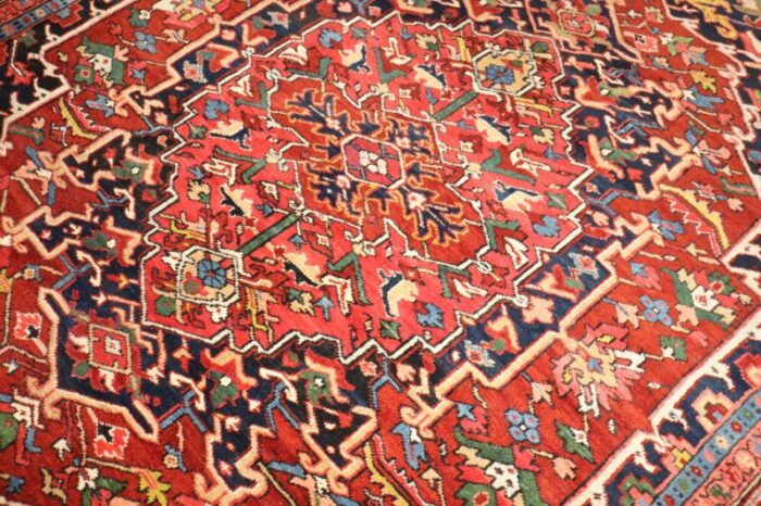 antique persian heriz carpet 81 x 1010 6155