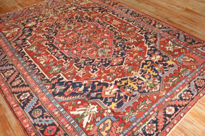 antique persian heriz carpet 81 x 1010 8692