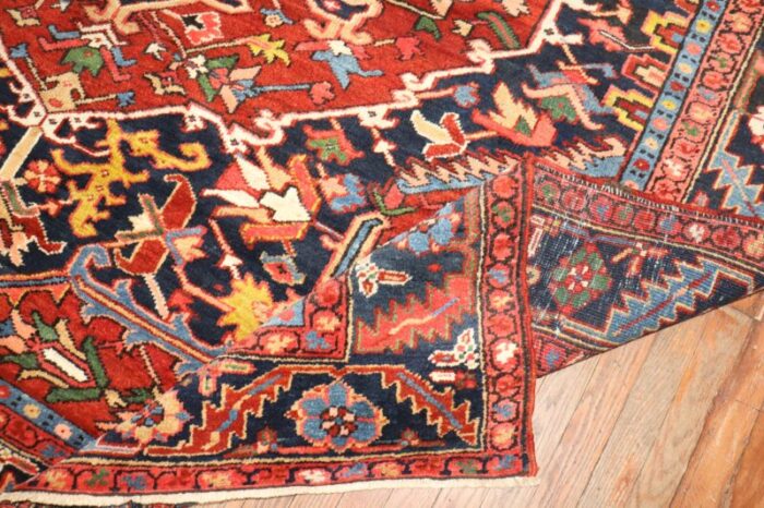 antique persian heriz carpet 81 x 1010 9507