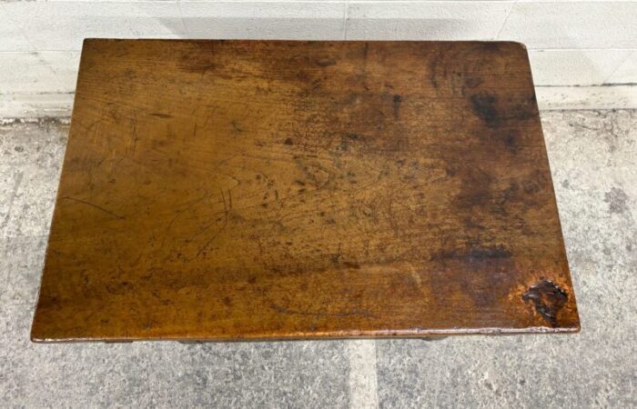 antique rustic spanish colonial farm table library table work table 0455