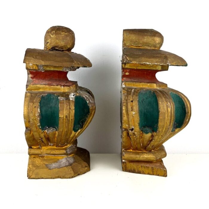 antique salvaged wood bookends set of 2 3