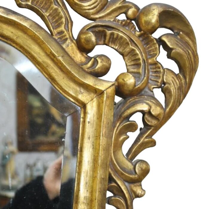 antique spanish gilt gold cornucopia mirror 4