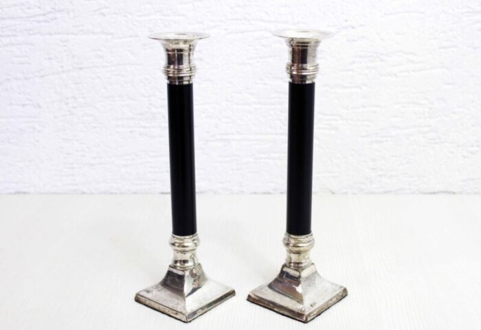 art deco candleholders 1960s set of 2 11