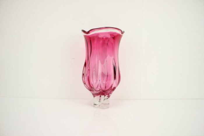 art glass vase attributed to josef hospodka for chribska glassworks 1960s 6