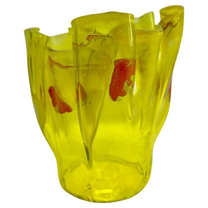 art glass vase in the style of johann loetz widow klostermuehle 1930s 1