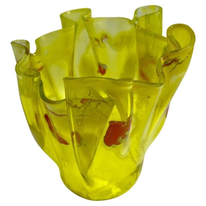 art glass vase in the style of johann loetz widow klostermuehle 1930s 2