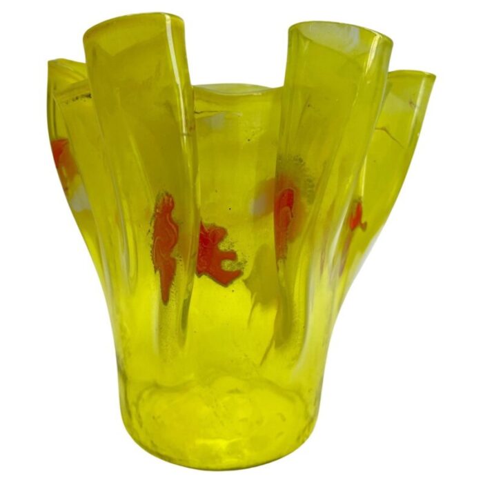 art glass vase in the style of johann loetz widow klostermuehle 1930s 3