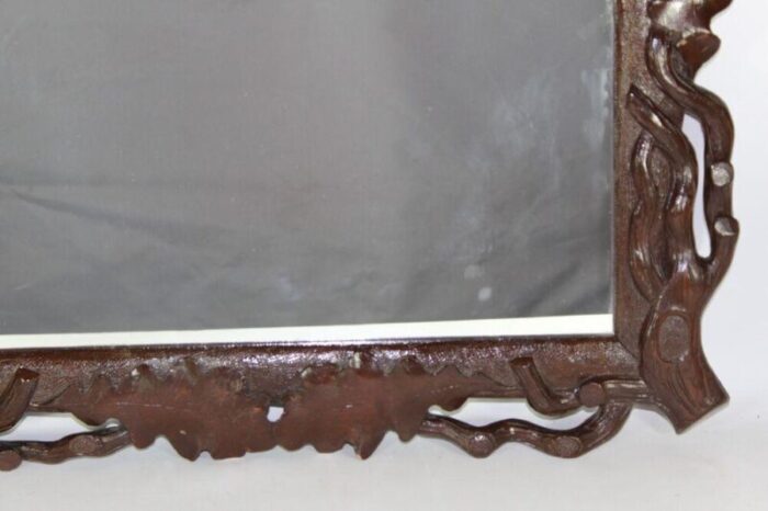 art nouveau oak leaf mirror 2474