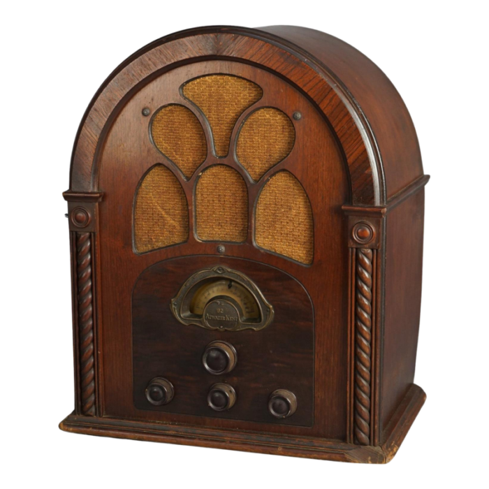 atwater kent model 92 super heterodyne walnut tube radio circa 1930 4305