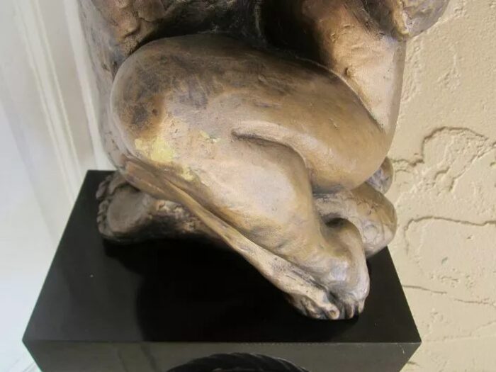 austin productions bronze sculpture after rodin lovers embrace 1980s 0885