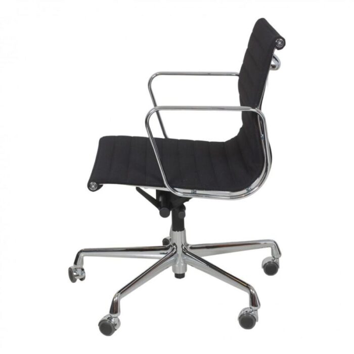 black hopsak fabric ea 117 office chair by charles eames for vitra 1990s 3757