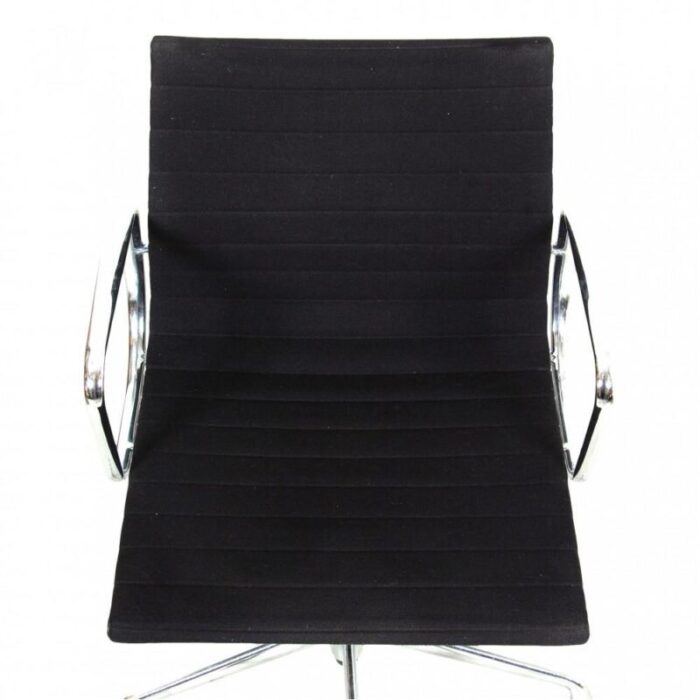 black hopsak fabric ea 117 office chair by charles eames for vitra 1990s 4667